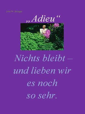 cover image of Adieu